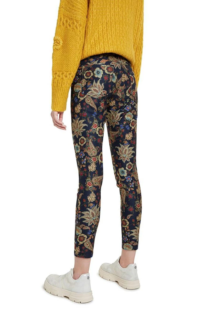 Desigual Clothing Floral Skinny Jeans - Navy - D7 2 Desigual Clothing Floral Skinny Jeans - Navy - D7