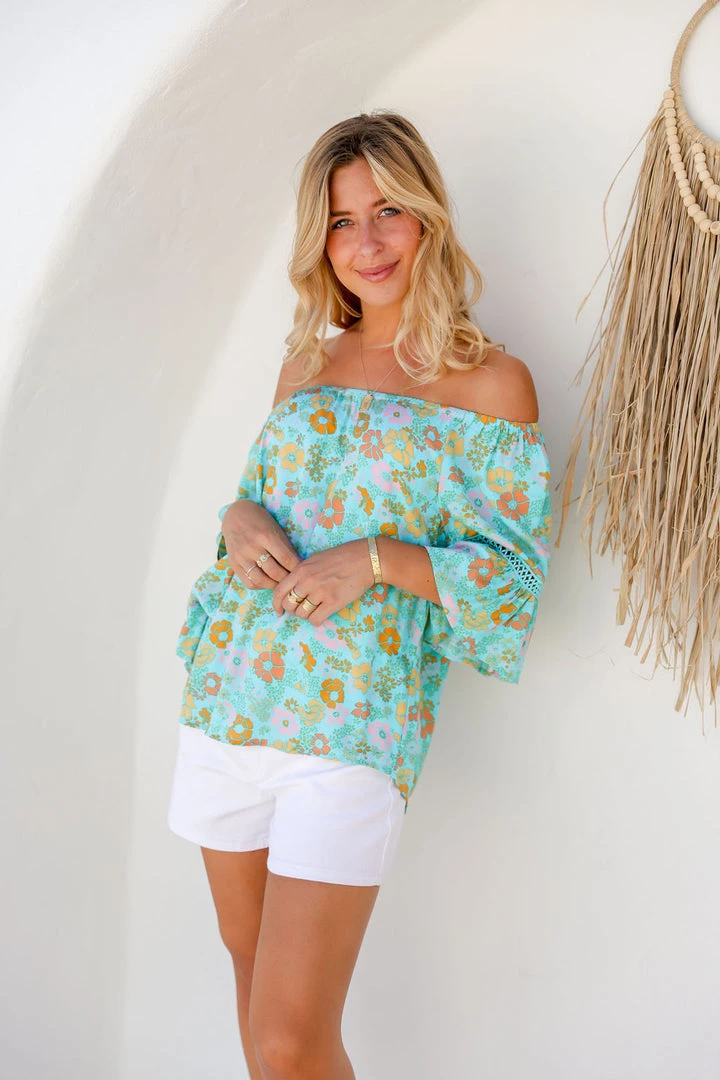 Zen Garden Brianna Top | Sea | ZG5s Tops 2 Zen Garden Brianna Top | Sea | ZG5s Tops