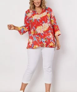 Pizazz Boutique Cropped Slim Miracle Leg Jeans | White | GS23