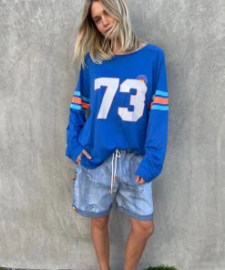 Hammill + Co Tops Retro 73 Long Sleeve Tee | Royal | HC20 6 Hammill + Co Tops Retro 73 Long Sleeve Tee | Royal | HC20