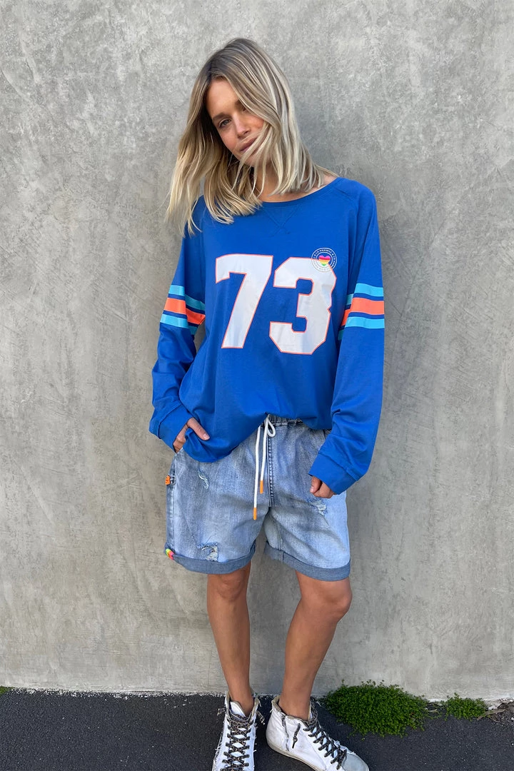 Hammill + Co Tops Retro 73 Long Sleeve Tee | Royal | HC20 3 Hammill + Co Tops Retro 73 Long Sleeve Tee | Royal | HC20