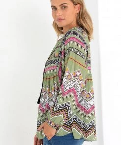 Marco Polo Clothing Tuck Detail Shirt Jacket - Folkore - MP1 9 Marco Polo Clothing Tuck Detail Shirt Jacket - Folkore - MP1