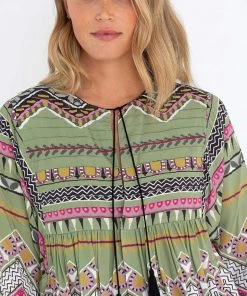 Marco Polo Clothing Tuck Detail Shirt Jacket - Folkore - MP1 7 Marco Polo Clothing Tuck Detail Shirt Jacket - Folkore - MP1