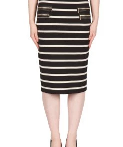 Joseph Ribkoff Skirts Striped Pencil Skirt - Style No: 173914
