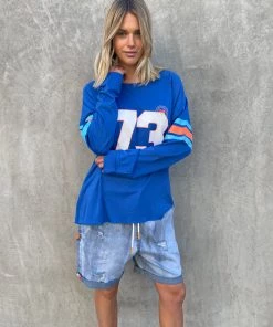 Hammill + Co Tops Retro 73 Long Sleeve Tee | Royal | HC20