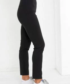 Marco Polo Clothing Full Length Cigarette Leg Pants - Black - MP6