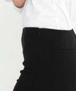 Marco Polo Clothing Full Length Cigarette Leg Pants - Black - MP6