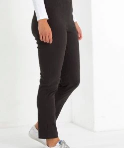 Marco Polo Full Length Cigarette Leg Pants - Coal - MP6