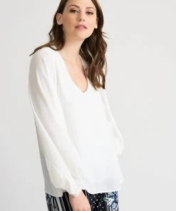 Joseph Ribkoff Events Queen Top | White | Jr132