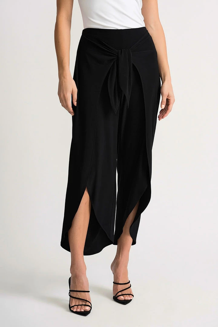 Joseph Ribkoff Tied Up Pants - Black 2 Joseph Ribkoff Tied Up Pants - Black