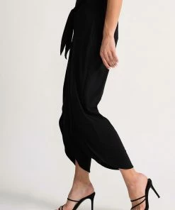 Joseph Ribkoff Tied Up Pants - Black 7 Joseph Ribkoff Tied Up Pants - Black