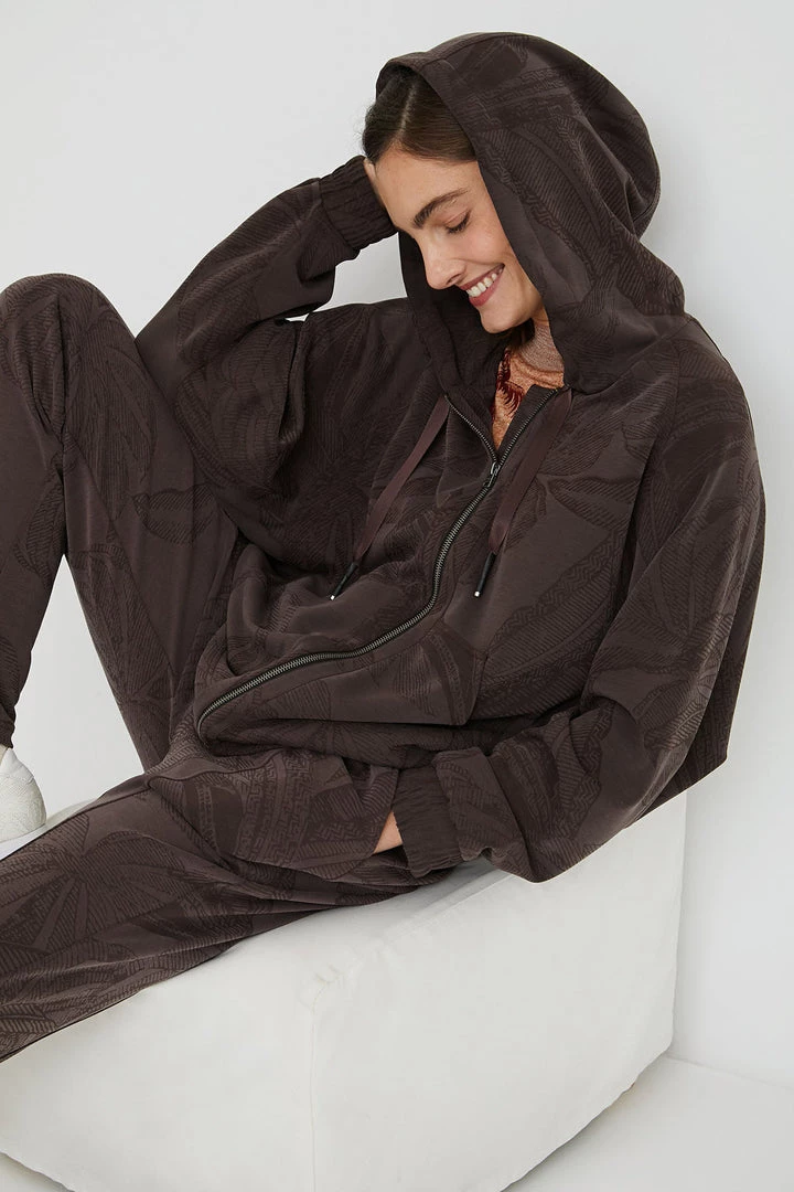 Desigual Clothing Hooded Zip Sweater | Brown D12 3 Desigual Clothing Hooded Zip Sweater | Brown D12