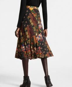 Desigual Floral Midi Skirt - D6 5 Desigual Floral Midi Skirt - D6