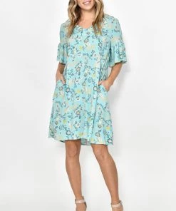 New U Collection V Neck Side Pocket Dress | NU9 S
