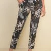 Joseph Ribkoff Josie Palm Print Pants