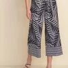 Joseph Ribkoff Palm Print Culotte Pants