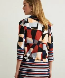 Joseph Ribkoff Tops Geometric Stripe Top | JR97