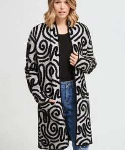 Joseph Ribkoff Unique Squiggle Cardigan | JR9