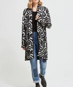 Joseph Ribkoff Unique Squiggle Cardigan | JR9 6 Joseph Ribkoff Unique Squiggle Cardigan | JR9