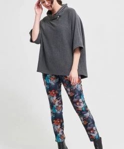 Joseph Ribkoff Floral Pull On Jeans - JR8 Clothing