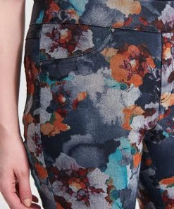 Joseph Ribkoff Floral Pull On Jeans - JR8 Clothing