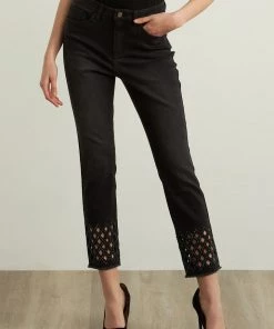 Joseph Ribkoff Jeans Diamond Crosshatch Jean | JR54
