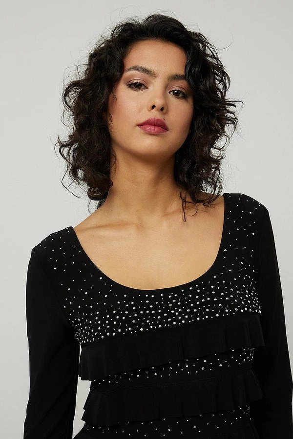 Joseph Ribkoff Events Embellished Dress | JR85 2 Joseph Ribkoff Events Embellished Dress | JR85