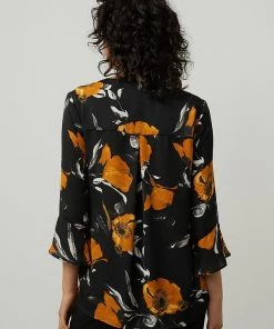 Joseph Ribkoff Orange Floral Tunic | JR96 Tops