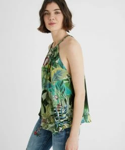 Desigual Tropical Halter Neck Top | DG14