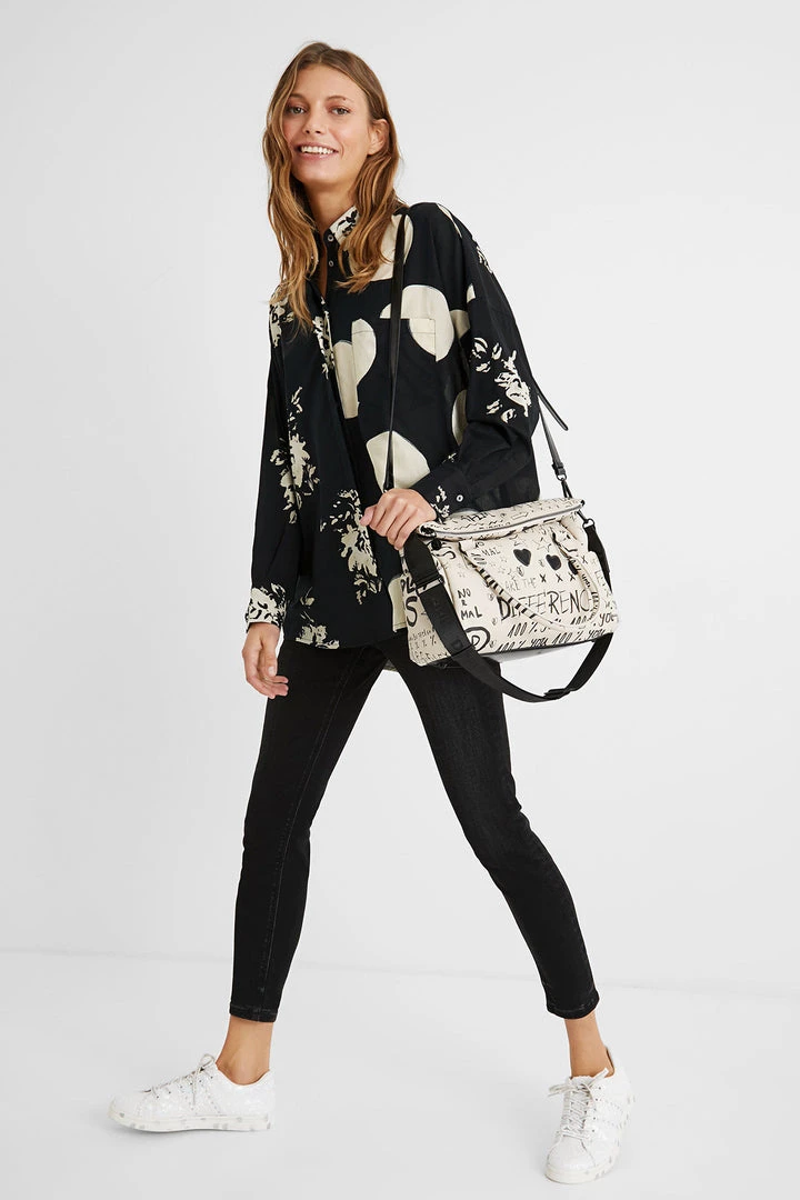 Desigual Double Print Oversized Shirt - DG6 2 Desigual Double Print Oversized Shirt - DG6