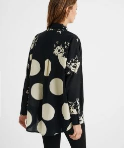 Desigual Double Print Oversized Shirt - DG6 9 Desigual Double Print Oversized Shirt - DG6