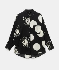 Desigual Double Print Oversized Shirt - DG6 11 Desigual Double Print Oversized Shirt - DG6