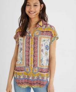 Desigual Clothing Metallic Friezes Shirt | DG12