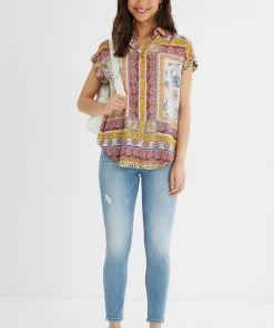 Desigual Clothing Metallic Friezes Shirt | DG12 10 Desigual Clothing Metallic Friezes Shirt | DG12