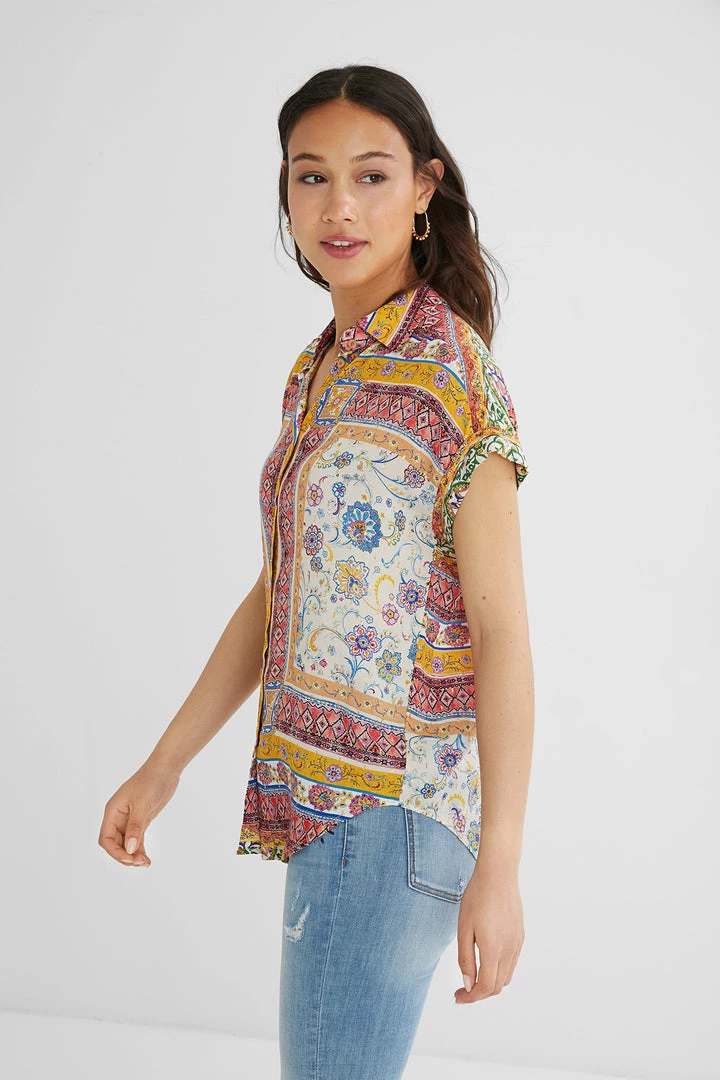 Desigual Clothing Metallic Friezes Shirt | DG12 2 Desigual Clothing Metallic Friezes Shirt | DG12