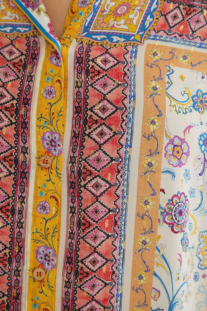 Desigual Clothing Metallic Friezes Shirt | DG12 4 Desigual Clothing Metallic Friezes Shirt | DG12