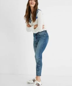 Desigual Mandala Printed Denim Jeans | DG11 Clothing