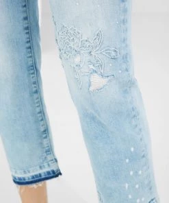 Desigual Cropped Mid Rise Jeans | DG13
