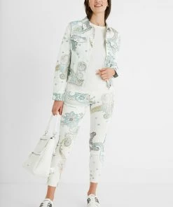 Desigual Paisley Jeans - White - DG23 Clothing