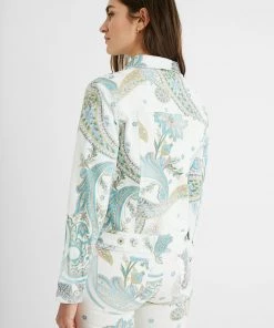 Desigual Paisley Jean Jacket - White - DG22