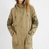 Desigual Hooded Flowers Parka | Incienso | DG1