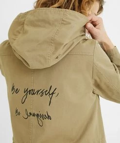 Desigual Hooded Flowers Parka | Incienso | DG1