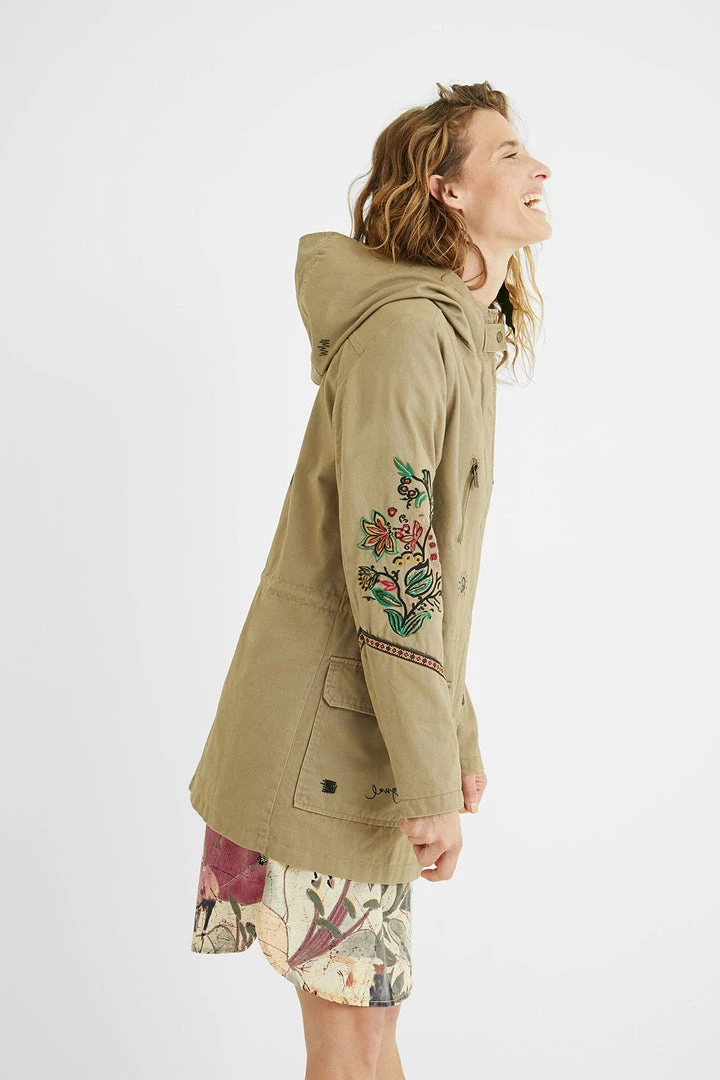 Desigual Hooded Flowers Parka | Incienso | DG1 4 Desigual Hooded Flowers Parka | Incienso | DG1