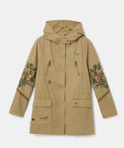 Desigual Hooded Flowers Parka | Incienso | DG1 7 Desigual Hooded Flowers Parka | Incienso | DG1