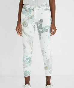 Desigual Paisley Jeans - White - DG23 Clothing
