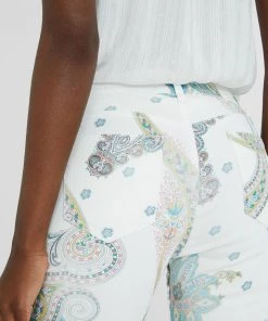 Desigual Paisley Jeans - White - DG23 Clothing