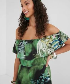 Desigual Strapless Maxi Dress | Tropical | DG7 S