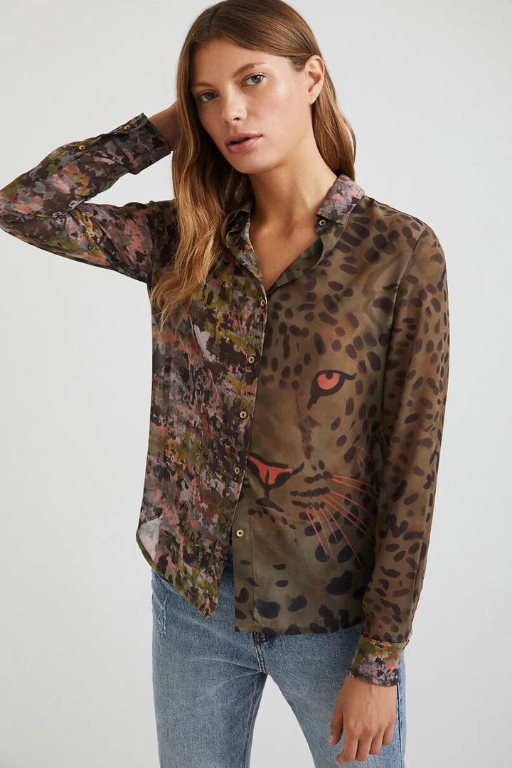 Desigual Safari Long Sleeve Shirt | D30 Tops 1 Desigual Safari Long Sleeve Shirt | D30 Tops