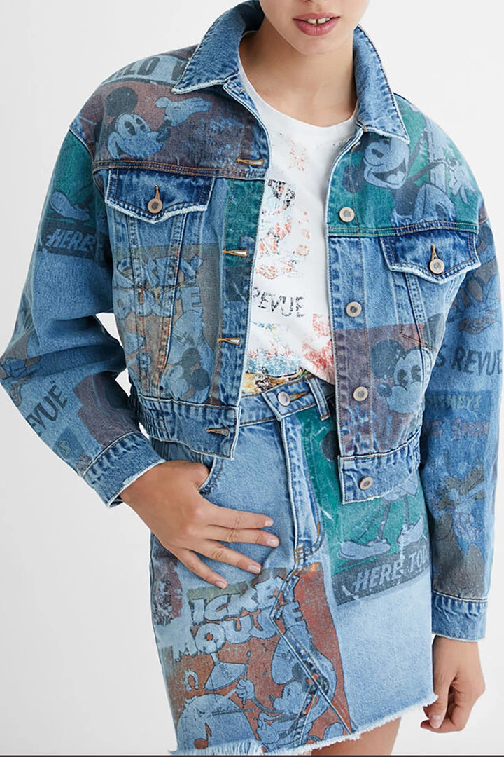Desigual Mickey Denim Jacket - D28 1 Desigual Mickey Denim Jacket - D28
