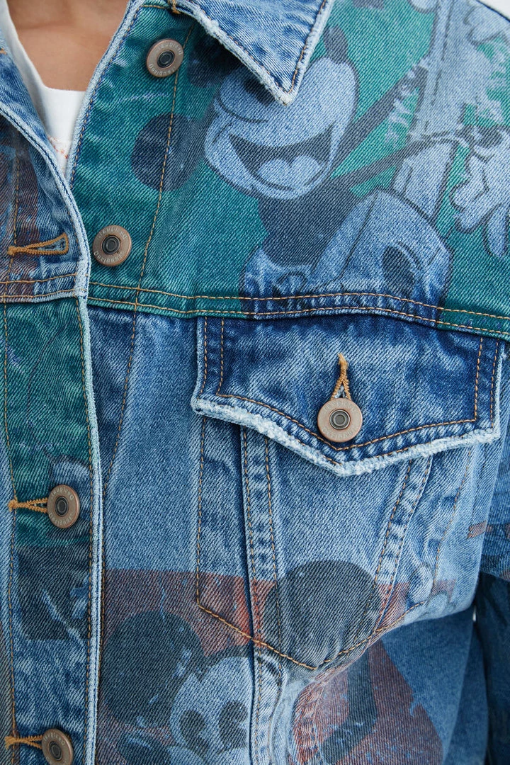 Desigual Mickey Denim Jacket - D28 4 Desigual Mickey Denim Jacket - D28